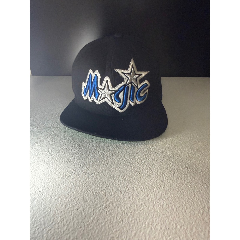 Mitchell & Ness Orlando Magic Snapback Hat Black Hardwood Classics NBA Cap